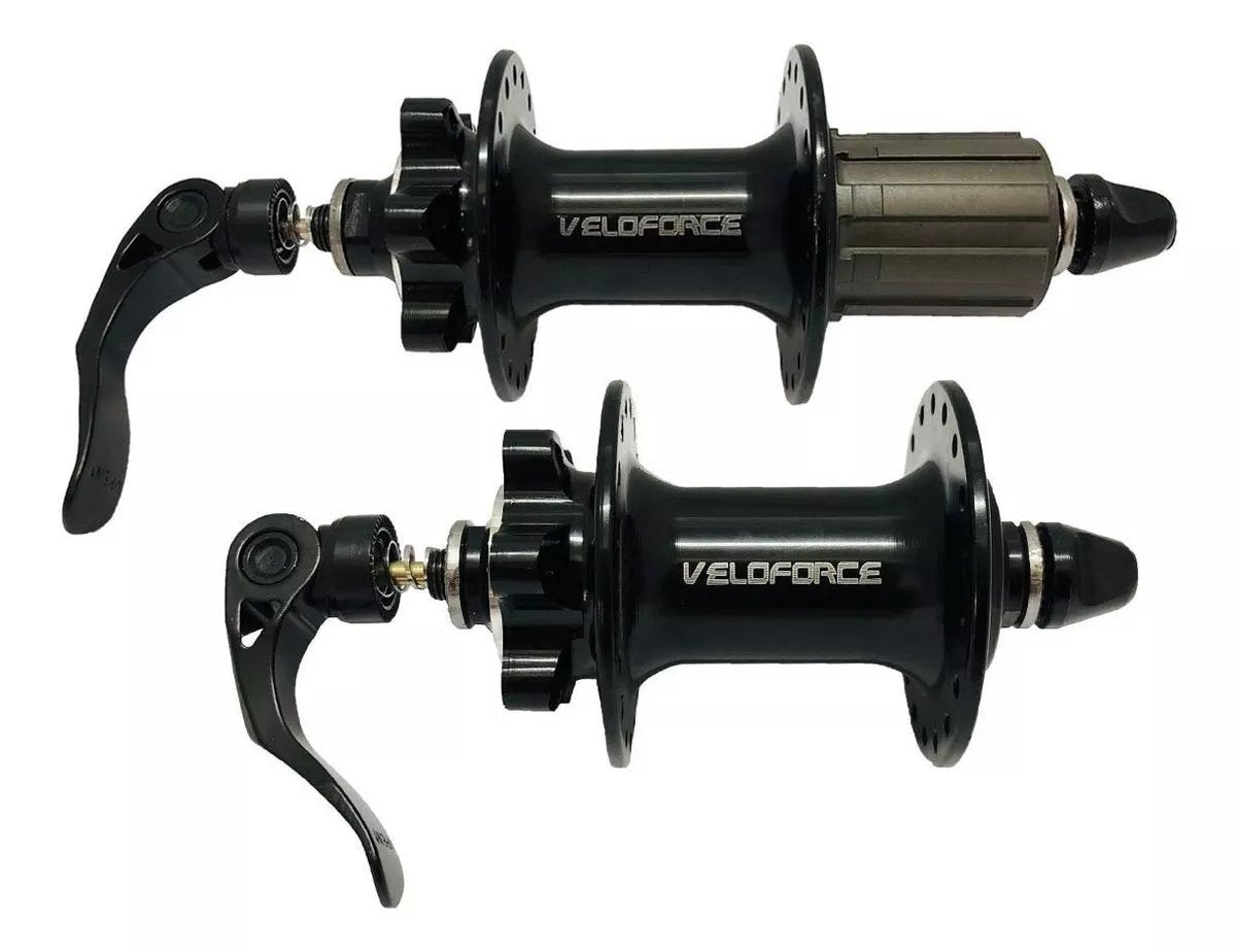 Cubo K7 8/9/10v Veloforce Rolamentado Disc Par (36f) - Preto