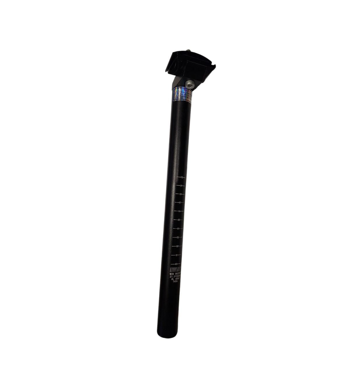 CANOTE SELIM 27.2 X 350MM C/CARRINHO ALUMÍNIO PRETO