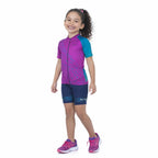 CAMISA CICLISMO ELITE FEMININA UV PROT/LUMINA ROSA 12 ANOS