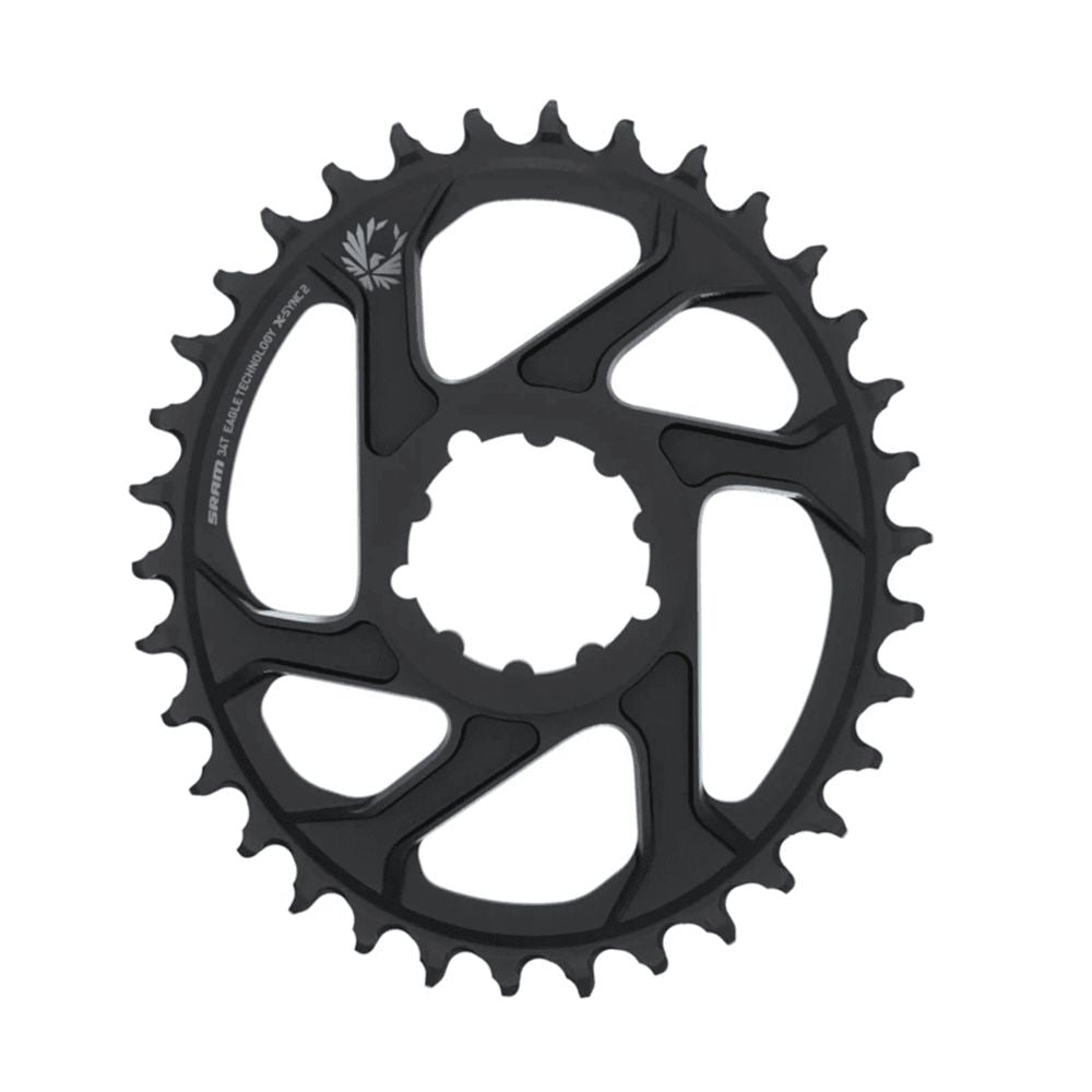 COROA 34D SRAM XX1 EAGLE OVAL DIRECT MOUNT 6MM OFFSET - PRETO