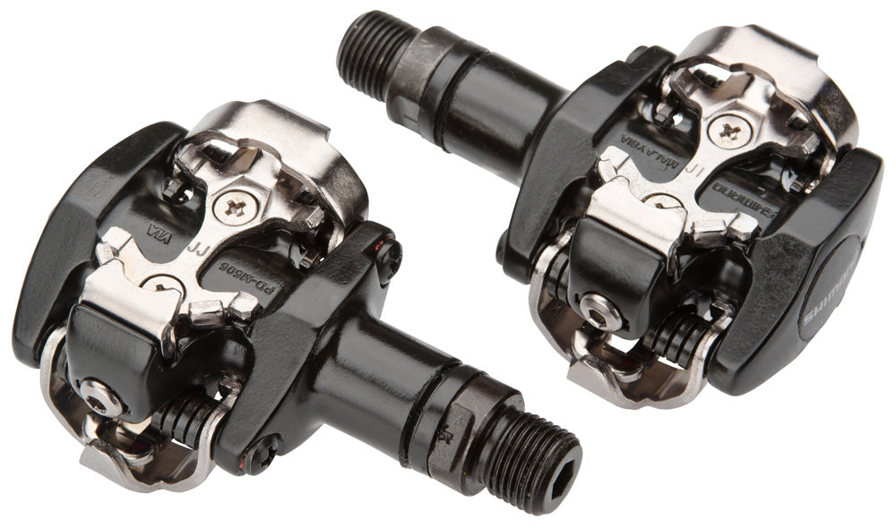 PEDAL 9/16 CLIP SHIMANO M505 COM TAQUINHO - PRETO