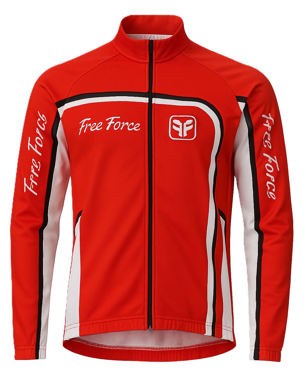 CAMISA FREE FORCE CICLISMO MANGA LONGA VERMELHO - P