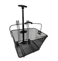 Cesta Aramada Elleven Carrinho 2 Em 1 40x30x22cm Com Alça - Preto