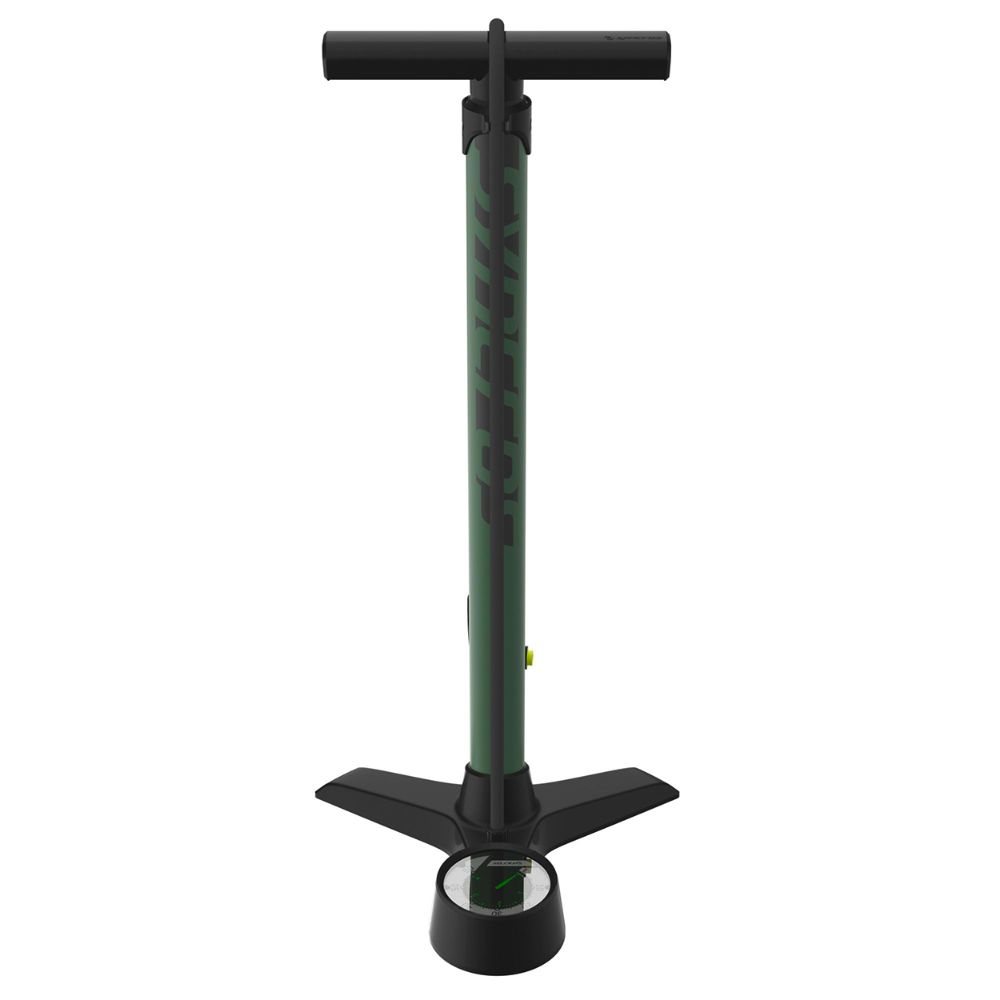 BOMBA OFICINA SYNCROS VERNON 3.0 P/ TUBELESS COM MANÔMETRO - VERDE