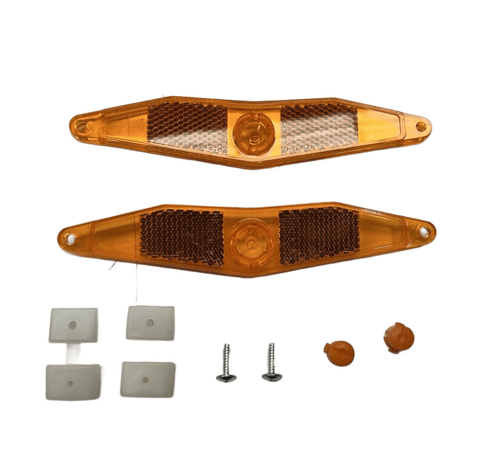 KIT 2 REFLETOR DE RODA - AMARELO TOP IMPORTADO