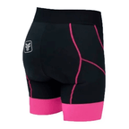 BERMUDA CICLISMO FREE FORCE QUEEN FEM. - PRETO/ROSA - P