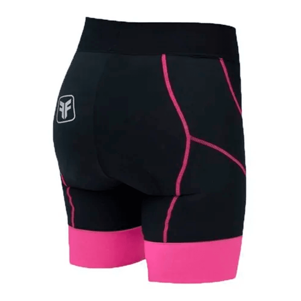 BERMUDA CICLISMO FREE FORCE QUEEN FEM. - PRETO/ROSA - P