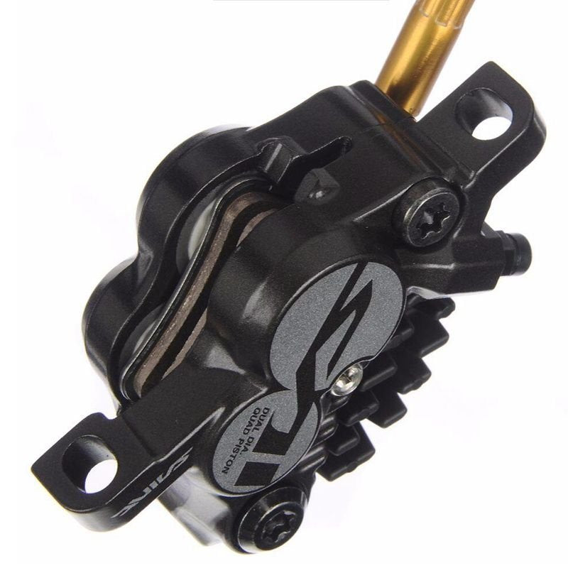 FREIO DISCO SHIMANO SAINT M820 HIDRÁULICO 4 PISTÕES TRAS. (IM820BJLRXNA170) - GRAFITE