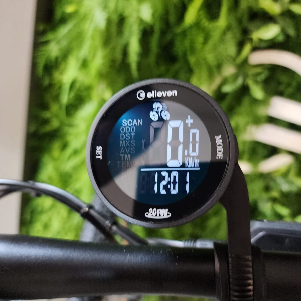 CICLOCOMPUTADOR ELLEVEN 20 FUNÇÕES SEM FIO COM TELA LCD