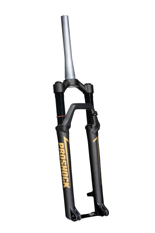 Suspensão Viber Ariete Aro 29 Tubo Tapered Eixo 15x110 Preta Fosca Com Adesivo Preto Brilhante Refletivo - Outlet - Preta Fosca / Tapered / 100mm
