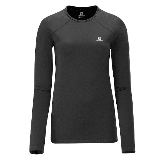 BLUSA SALOMON T.SHIRT HYBRID LS FEMININA - PRETO - M