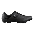 Sapatilha Shimano SH-XC302 MTB preta – vista lateral com fechamento BOA