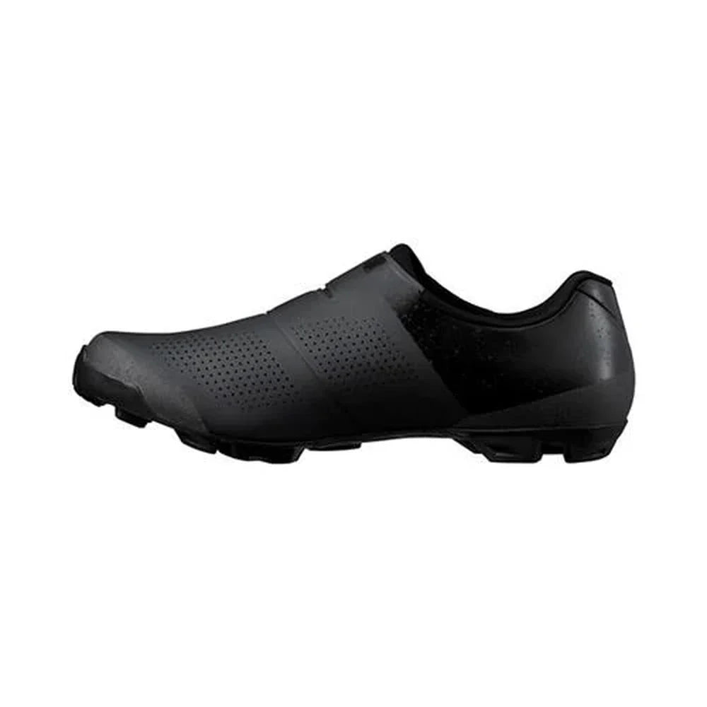 Sapatilha Shimano SH-XC302 MTB preta – vista lateral interna