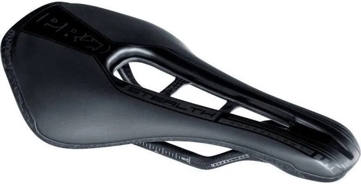 Selim Shimano PRO Stealth Superlight Carbon 142mm PRSA0315 - vista lateral diagonal